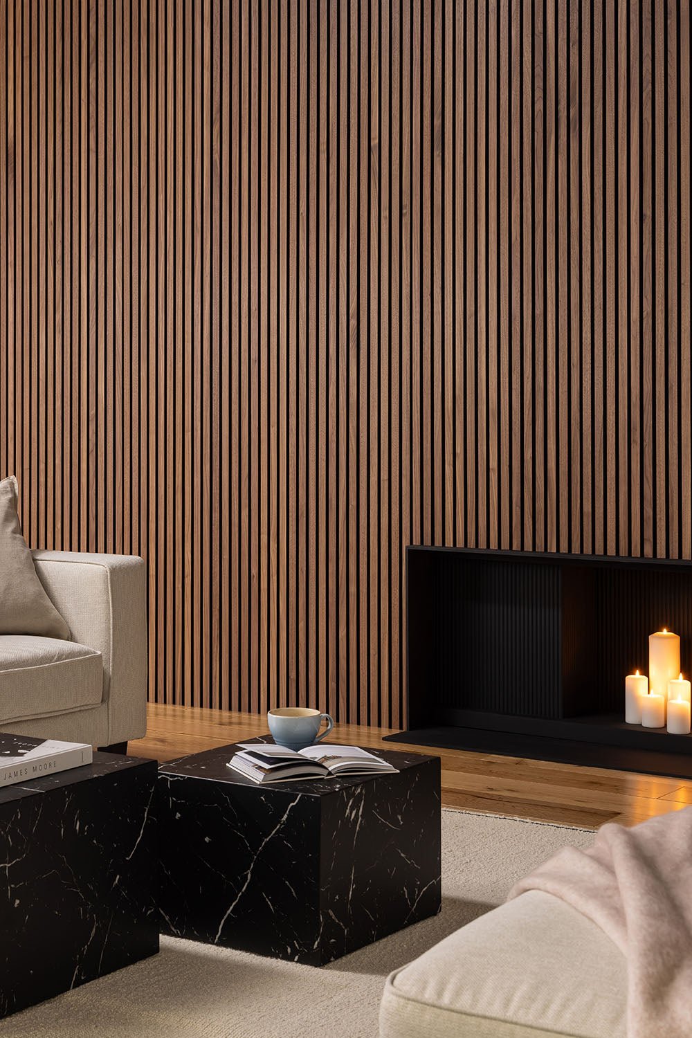 SlatWall Oiled Walnut Acoustic Panel | Naturewall – Naturewall US