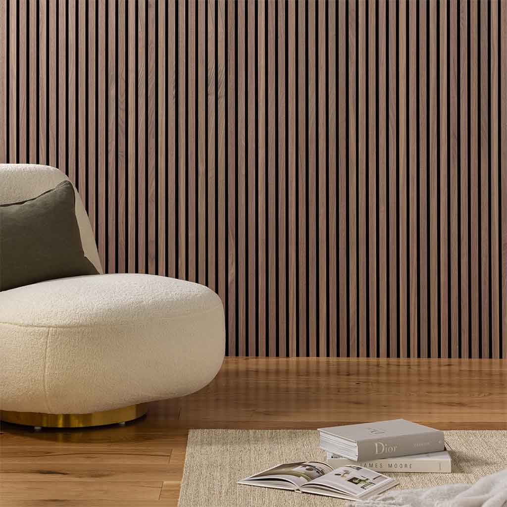 SlatWall Waterproof Walnut Panel | Naturewall – Naturewall US