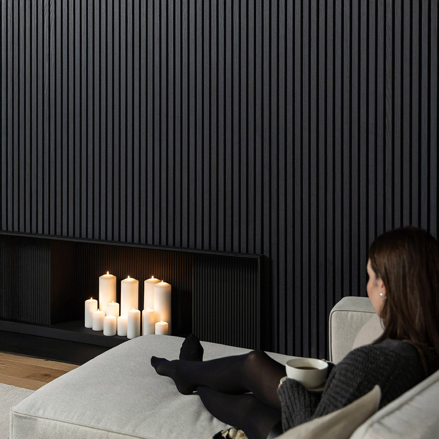 SlatWall Acoustic Black